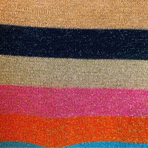 Wyse London Striped shimmer sweater top size small - Picture 4 of 6